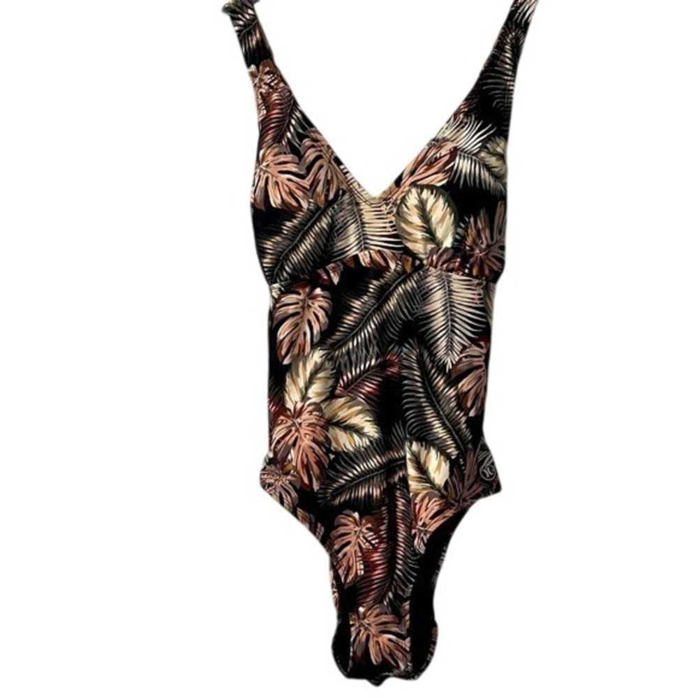 Hurley Tropical Leaf Print One Piece Swimsuit XXL